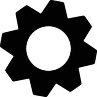 Gear setting symbol icon vector image. Illustration of the industrial wheel mechine mechanism design image