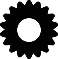 Gear setting symbol icon vector image. Illustration of the industrial wheel mechine mechanism design image