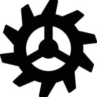Gear setting symbol icon vector image. Illustration of the industrial wheel mechine mechanism design image