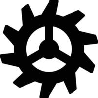 Gear setting symbol icon vector image. Illustration of the industrial wheel mechine mechanism design image