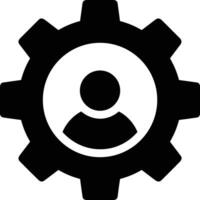 Gear setting symbol icon vector image. Illustration of the industrial wheel mechine mechanism design image