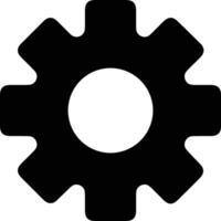 Gear setting symbol icon vector image. Illustration of the industrial wheel mechine mechanism design image