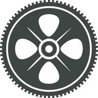 Gear setting symbol icon vector image. Illustration of the industrial wheel mechine mechanism design image