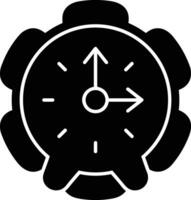 Gear setting symbol icon vector image. Illustration of the industrial wheel mechine mechanism design image