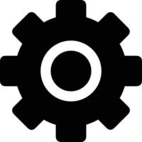 Gear setting symbol icon vector image. Illustration of the industrial wheel mechine mechanism design image