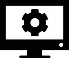 Gear setting symbol icon vector image. Illustration of the industrial wheel mechine mechanism design image