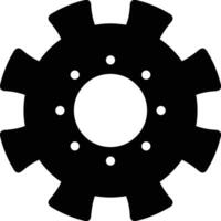 Gear setting symbol icon vector image. Illustration of the industrial wheel mechine mechanism design image