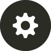 Gear setting symbol icon vector image. Illustration of the industrial wheel mechine mechanism design image