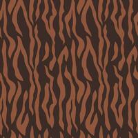 Vector illustration of seamless animal prints tiger pattern in flat style. Mammals fur wallpaper