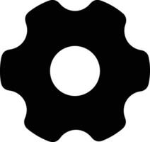 Gear setting symbol icon vector image. Illustration of the industrial wheel mechine mechanism design image