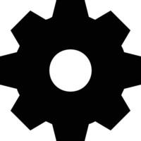 Gear setting symbol icon vector image. Illustration of the industrial wheel mechine mechanism design image
