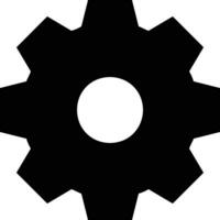 Gear setting symbol icon vector image. Illustration of the industrial wheel mechine mechanism design image