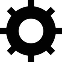 Gear setting symbol icon vector image. Illustration of the industrial wheel mechine mechanism design image