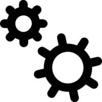 Gear setting symbol icon vector image. Illustration of the industrial wheel mechine mechanism design image