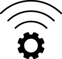 Gear setting symbol icon vector image. Illustration of the industrial wheel mechine mechanism design image