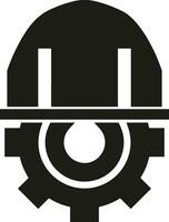 Gear setting symbol icon vector image. Illustration of the industrial wheel mechine mechanism design image