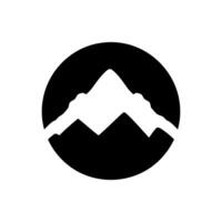 Snow-covered mountains icon - Simple Vector Illustration