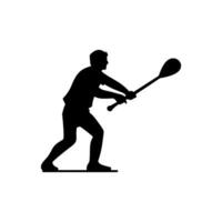 Hurling Icon on White Background - Simple Vector Illustration