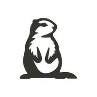 marmota icono en blanco antecedentes - sencillo vector ilustración