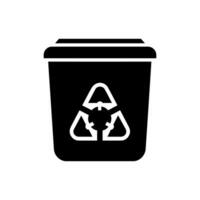Medical waste disposal icon on white background vector