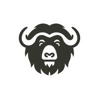Musk ox Icon on White Background - Simple Vector Illustration