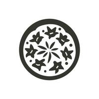 Hawaiian Pizza Icon on White Background - Simple Vector Illustration