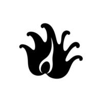 mar babosa icono en blanco antecedentes - sencillo vector ilustración