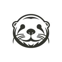 Sea otter Icon on White Background - Simple Vector Illustration