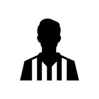 Referee Icon on White Background - Simple Vector Illustration