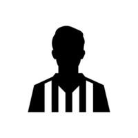 Referee Icon on White Background - Simple Vector Illustration