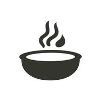 Curry Soup Icon on White Background - Simple Vector Illustration