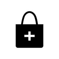 Pharmacy bag icon on white background vector