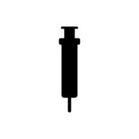 Syringe icon on white background vector