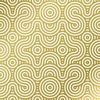 pattern seamless luxury white and gold wave circle line abstract. Geometric line panorama vector design for Christmas background