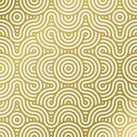 pattern seamless luxury white and gold wave circle line abstract. Geometric line panorama vector design for Christmas background