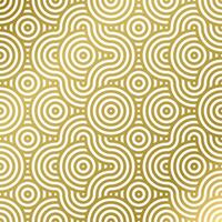 pattern seamless luxury white and gold wave circle line abstract. Geometric line panorama vector design for Christmas background