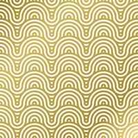 pattern seamless luxury white and gold wave circle line abstract. Geometric line panorama vector design for Christmas background