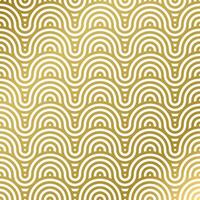 pattern seamless luxury white and gold wave circle line abstract. Geometric line panorama vector design for Christmas background