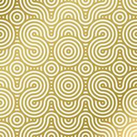 pattern seamless luxury white and gold wave circle line abstract. Geometric line panorama vector design for Christmas background