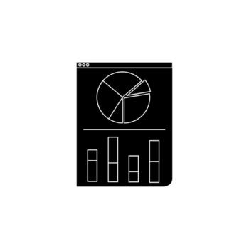 Data analysis line icon vector. analytics illustration sign. statistics symbol. vector