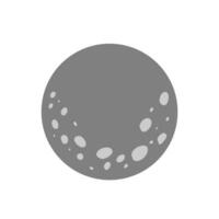 Moon icon vector. full moon illustration sign. planet symbol or logo. vector
