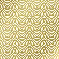 pattern seamless luxury white and gold wave circle line abstract. Geometric line panorama vector design for Christmas background