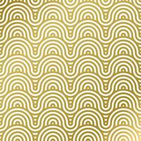 pattern seamless luxury white and gold wave circle line abstract. Geometric line panorama vector design for Christmas background