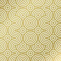 pattern seamless luxury white and gold wave circle line abstract. Geometric line panorama vector design for Christmas background