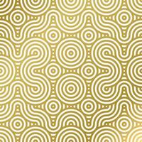 pattern seamless luxury white and gold wave circle line abstract. Geometric line panorama vector design for Christmas background