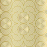 pattern seamless luxury white and gold wave circle line abstract. Geometric line panorama vector design for Christmas background