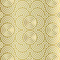 pattern seamless luxury white and gold wave circle line abstract. Geometric line panorama vector design for Christmas background