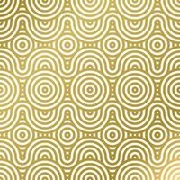 pattern seamless luxury white and gold wave circle line abstract. Geometric line panorama vector design for Christmas background