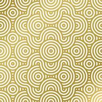 pattern seamless luxury white and gold wave circle line abstract. Geometric line panorama vector design for Christmas background