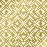 pattern seamless luxury white and gold wave circle line abstract. Geometric line panorama vector design for Christmas background